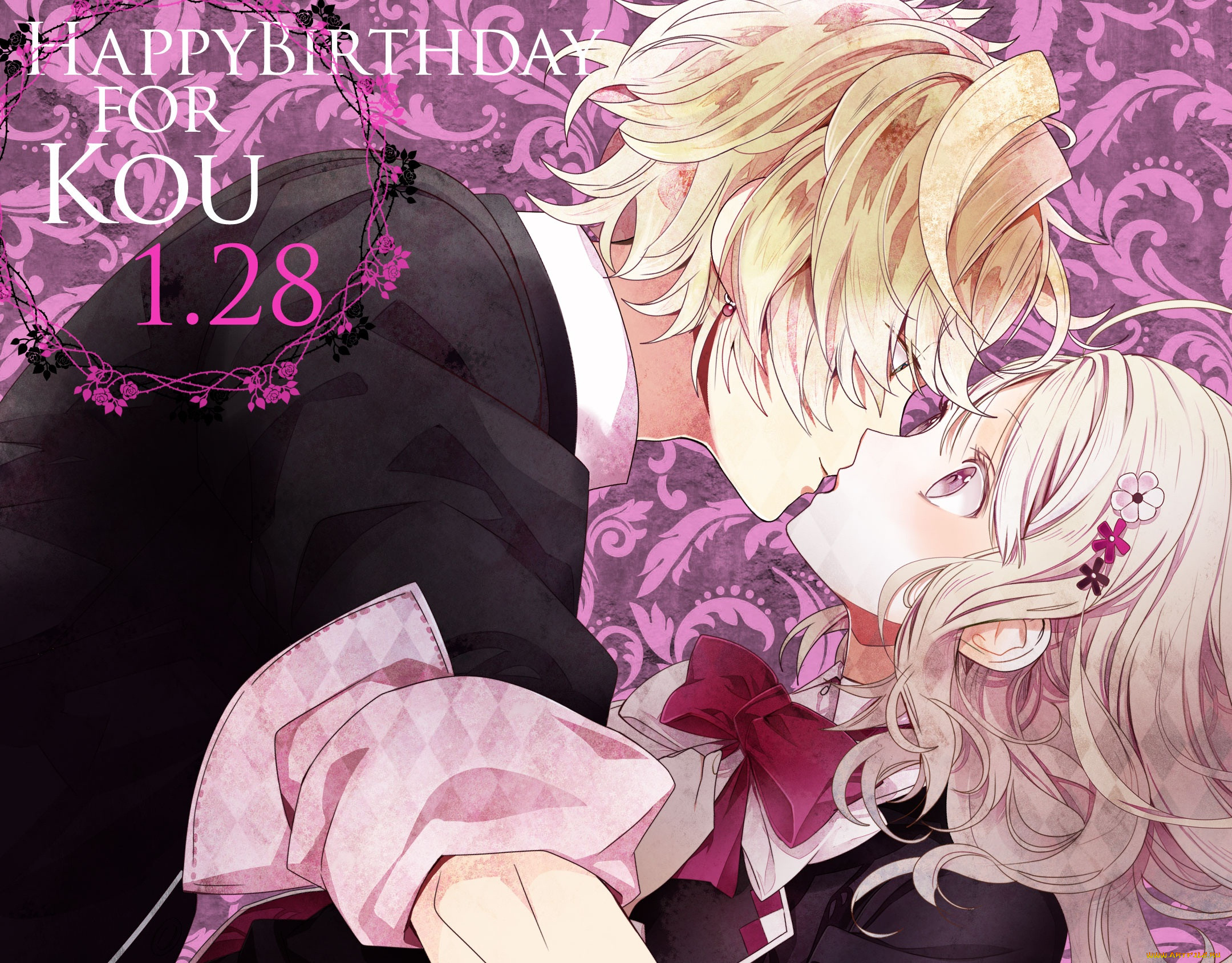 Обои Аниме Diabolik Lovers, обои для рабочего стола, фотографии аниме,  diabolik lovers, вампир, девушка Обои для рабочего стола, скачать обои  картинки заставки на рабочий стол.